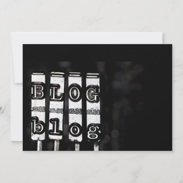 Script de machine à écrire du blog (Devant)