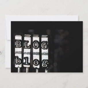 Script de machine à écrire du blog