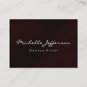 Script de maquillage rouge Carte de visite Chubby