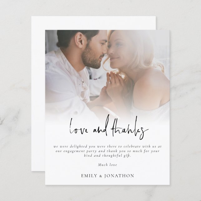 Script de photo de budget Fiançailles Amour et Rem (Devant / Derrière)