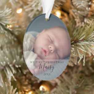 Script de photos de bébé pour le premier Noël Fête