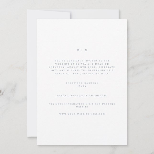 Script Dusty Bleu & Blanc Enregistrer La Carte Dat (Dos)