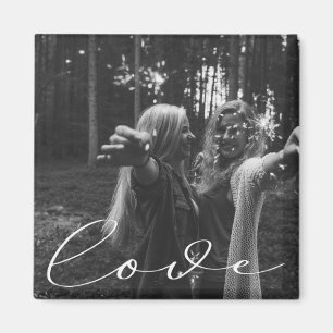 Script élégant   Magnet photo