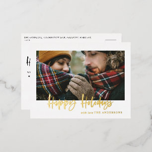 script heureux vacances photo foin vacances carte