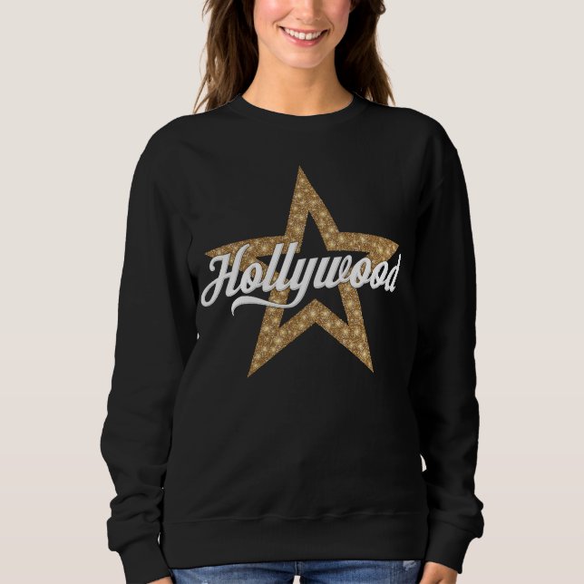 Script Hollywood avec Sweatshirt Star (Type Blanc) (Devant)