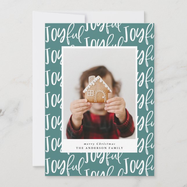 script joyeux une famille photo élégant coloré (Devant)