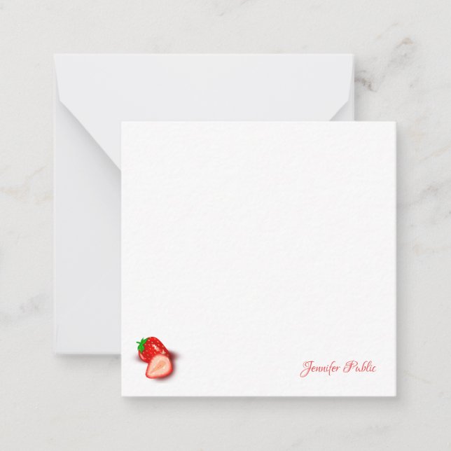 Script manuscrit Monogramme Modèle fraise (Devant)