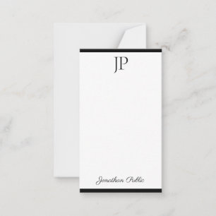 Script manuscrit Monogramme Modèle simple
