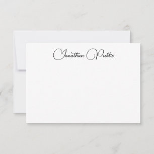 Script manuscrit Nom Modèle Élégant Moderne