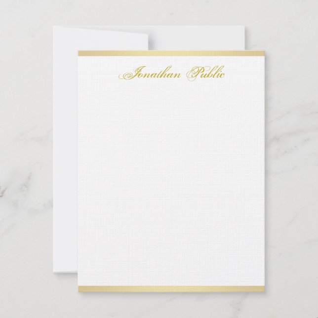 Script manuscrit or glamour Simple Modèle (Devant)