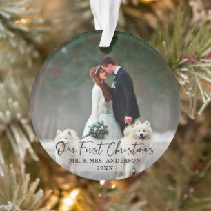 Script manuscrit Première photo Mariage de Noël