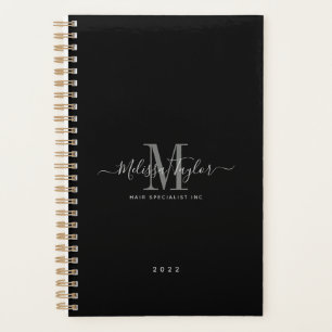 Script manuscrit simple moderne noir et blanc