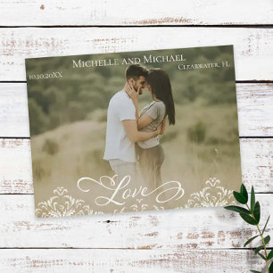Script mariage Enregistrer l'aimant photo Date
