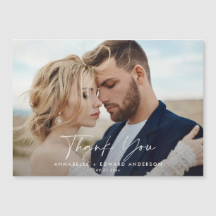 Script mariage photo merci teracotta moderne