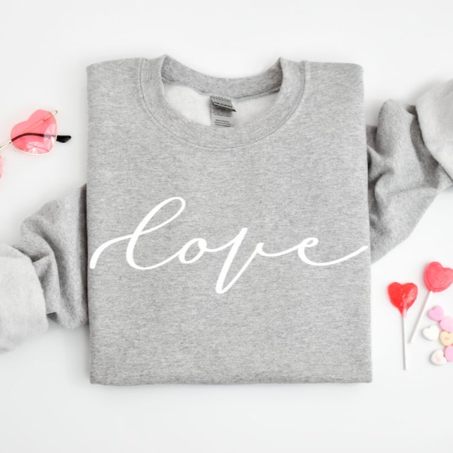 Script mignon d'amour Valentine's Day Sweatshirt (Créateur téléchargé)