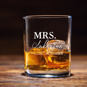 Script minimal sur mesure mariage verre à whisky