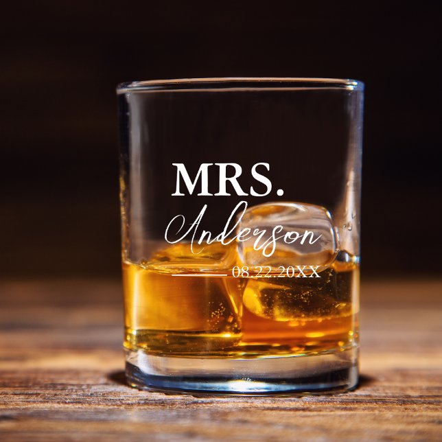 Script minimal sur mesure mariage verre à whisky (Créateur téléchargé)
