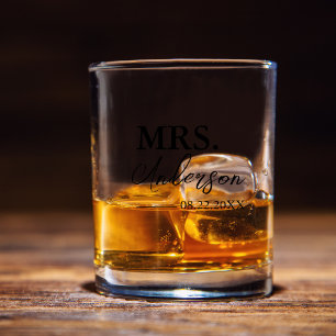 Script minimal sur mesure mariage verre à whisky