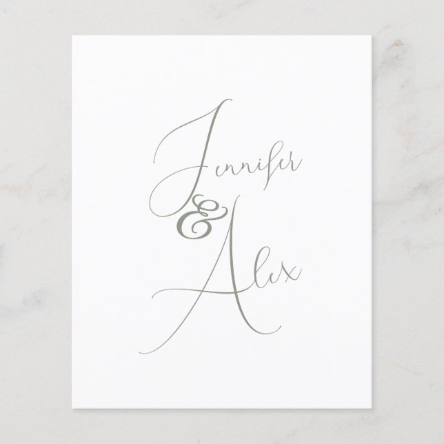 Script Minimalist Photo Collage Thank You Cards (Devant)