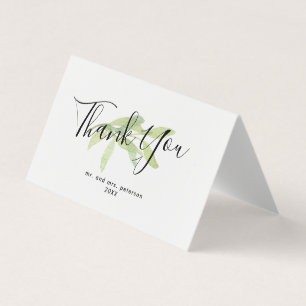 Script minimaliste et Carte de remerciements Maria