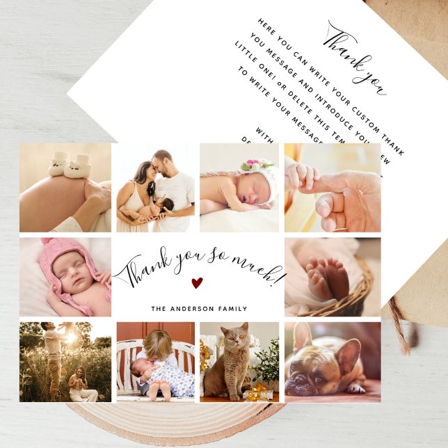 Script moderne 10 Recién nacido de Collage de foto (Créateur téléchargé)