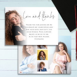 Script moderne 6 Photos Graduation amour Merci