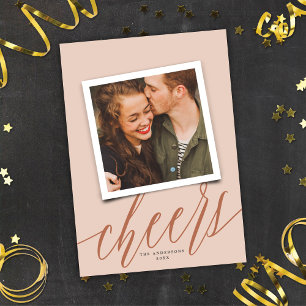 Script moderne à la fête du Nouvel An Carte photo