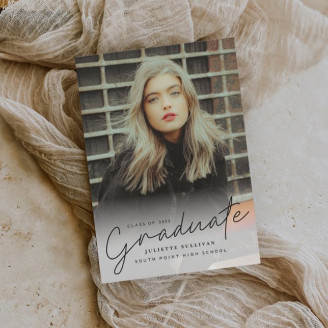 Script moderne Diplôme photo simple (Créateur téléchargé)