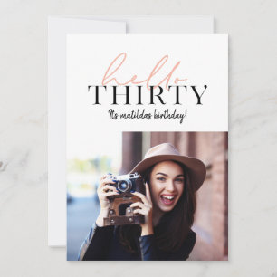 Script moderne et photo géométrique 30e anniversai