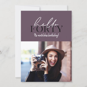 Script moderne et photo géométrique 40e anniversai