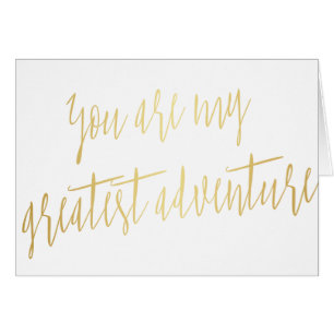 Script moderne Gold "Vous êtes ma plus grande aven