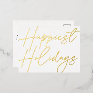 Script moderne Joyeux Vacances d'affaires Or