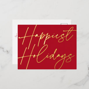 Script moderne Joyeux Vacances d'affaires Or