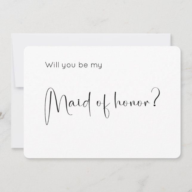Script moderne Maid of Honor Proposition d'invitat (Devant)