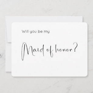 Script moderne Maid of Honor Proposition d'invitat