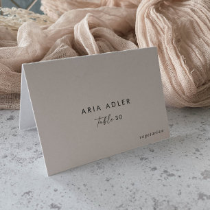 Script moderne Mariage Menu Option Cartes de place