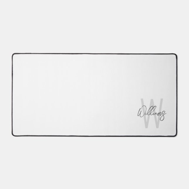 Script moderne Monogramme personnalisé et nom (Recto)
