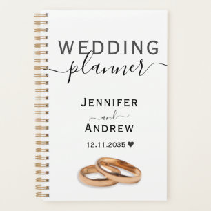 Script moderne noir et blanc avec Mariage de cercl
