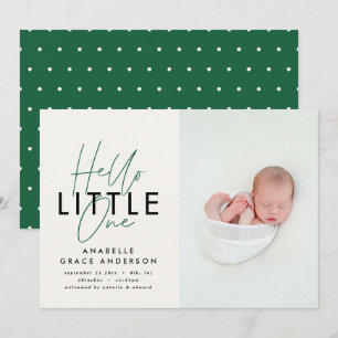 Script moderne photo bonjour petite une naissance 