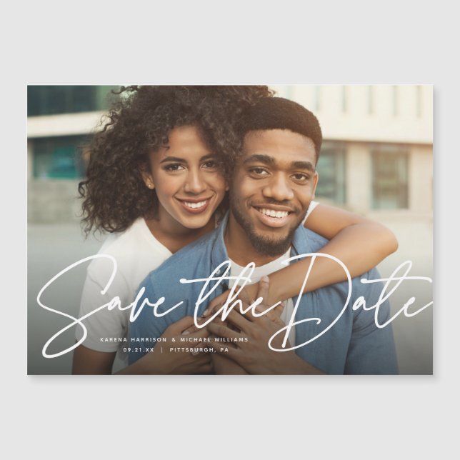 Script moderne photo simple enregistrer la date (Devant)