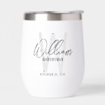Script moderne Salons personnalisés<br><div class="desc">Monogramme et cadeaux de nom minimaliste moderne Personnalisé Ce design présente un nom personnalisé en gris moderne écriture de script style de police et monogramme en gris clair moderne sans serif style de police comme arrière - plan, avec des détails mariages en gris moderne sans serif style de police sur...</div>