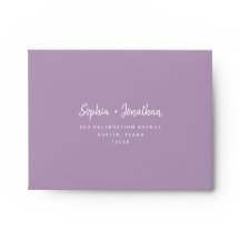Script moderne sur Lavender | Auto-adresse RSVP