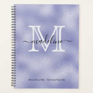 Script moderne Très Peri Purple Foil Monogramme