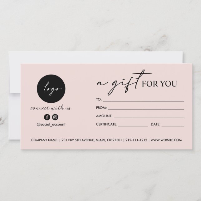 Script moderne UN CADEAU POUR VOUS LOGO SOCIAL ICO (Devant)