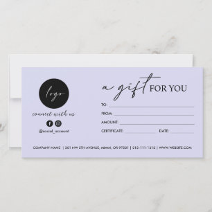 Script moderne UN CADEAU POUR VOUS LOGO SOCIAL ICO