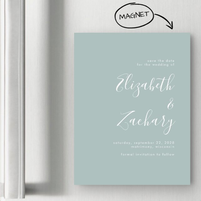 Script moderne verre de mer vert Enregistrer la da (Créateur téléchargé)