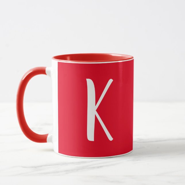SCRIPT MONOGRAMME DE MUG DE CAFÉ (Gauche)