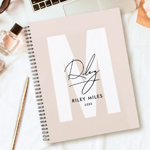 Script Monogramme Rose rose moderne signature chic
