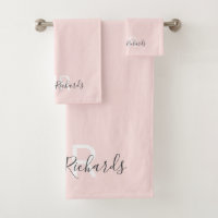 Script monogramme rose vif moderne