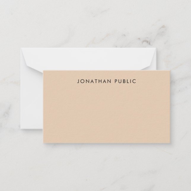 Script Monogrammé Simple Modèle Minimaliste (Devant)